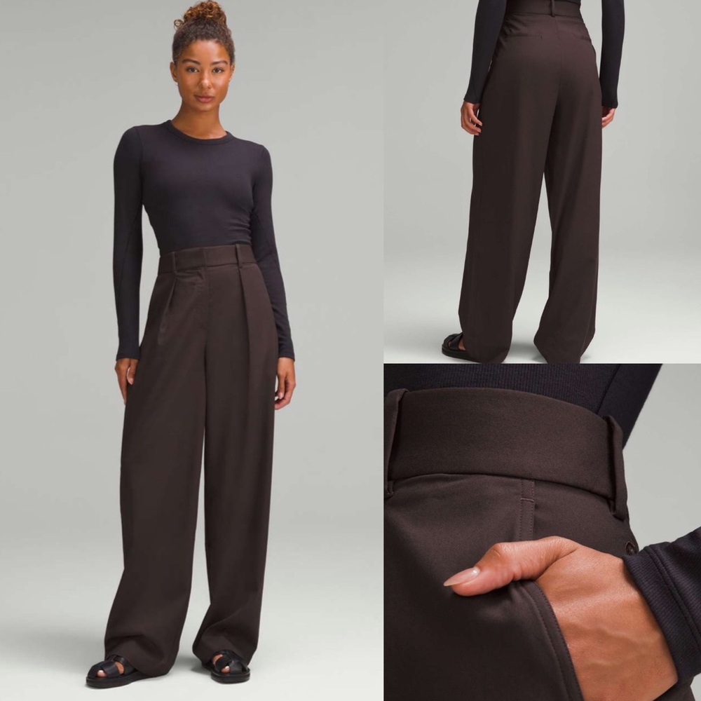 Lululemon Pleat-Front High-Rise Trouser *Regular
Espresso! EUC